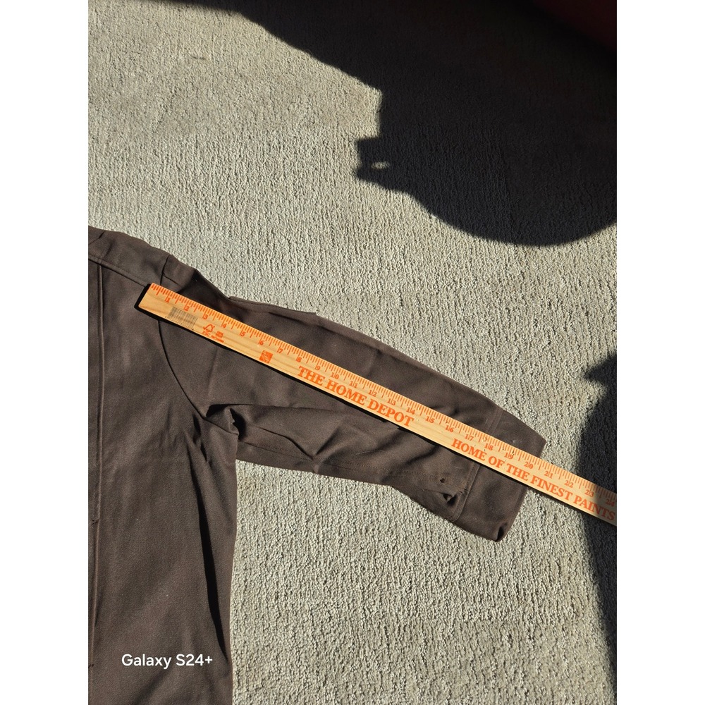 Riverside Mens Brown Work Jacket Full Zip Utility Coat Size 52 6C469 Vintage - Picture 3 of 6
